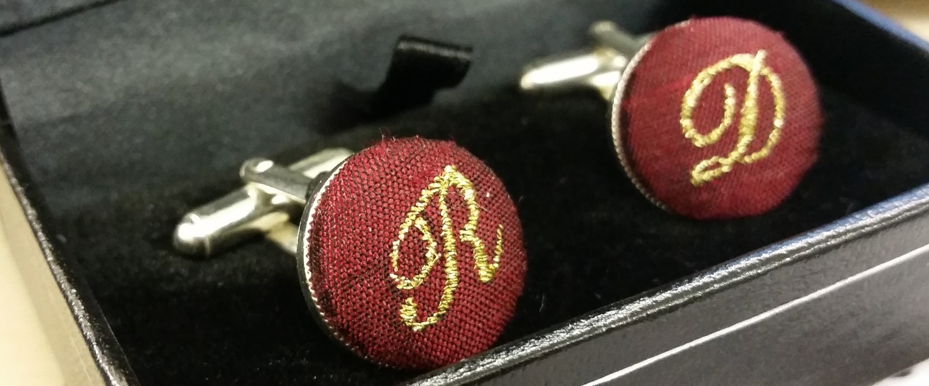 Bespoke Covered Cufflinks – D.M. Buttons & Buttonholes